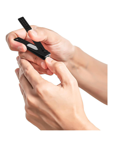 Juego de Cortauñas JAZZZNAP Acero Inoxidable Negro Juego de Cortauñas JAZZZNAP Acero Inoxidable Negro