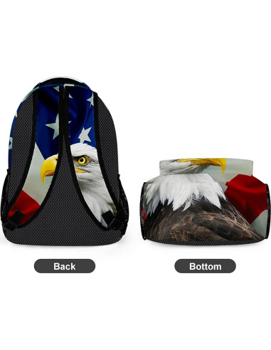 Mochila Colorida Oxford Unisex 34L con Bandera Americana