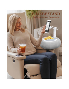 Soporte de almohada para tabletas DNIWS gris 360 ajustable 2