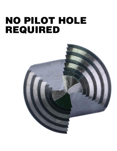 Broca Escalonada Doble Flute Jerax HSS 1/8" - 1/2" para Metal y Madera