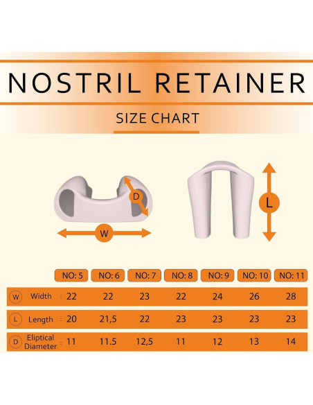Retenedor Nasal Premium Nanovita - 2 Tamaños (5 y 6) - Silicona Médica Retenedor Nasal Premium Nanovita - 2 Tamaños (5 y 6) - Silicona Médica