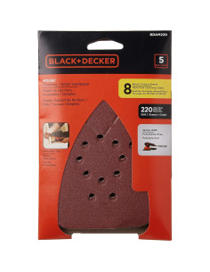 Papel de Lija 220 Grano Black+Decker para Lijadora Mouse 5-Pack 2