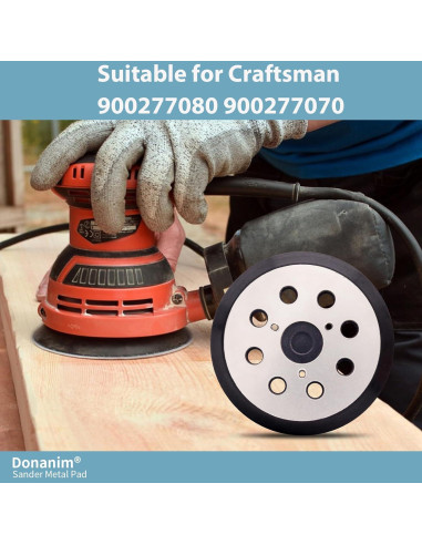 Almohadilla de Lijadora Orbital 5" Donanim Metal 8 Agujeros