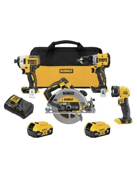 Kit de Herramientas Dewalt DCK447P2 20V Sin Escobillas 4 Piezas Kit de Herramientas Dewalt DCK447P2 20V Sin Escobillas 4 Piezas