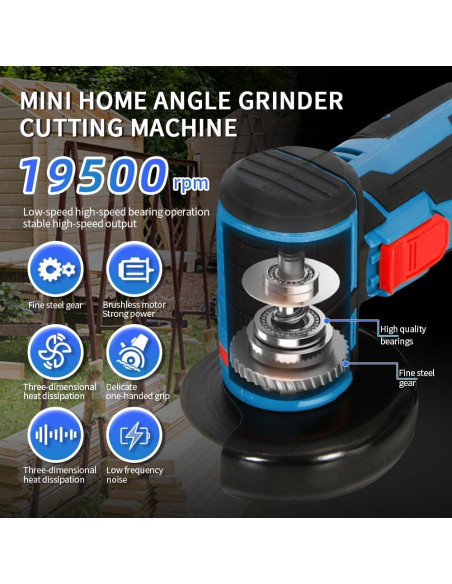 Amoladora Angular Sin Cable HuanQiuSensmart 12V Mini 100W