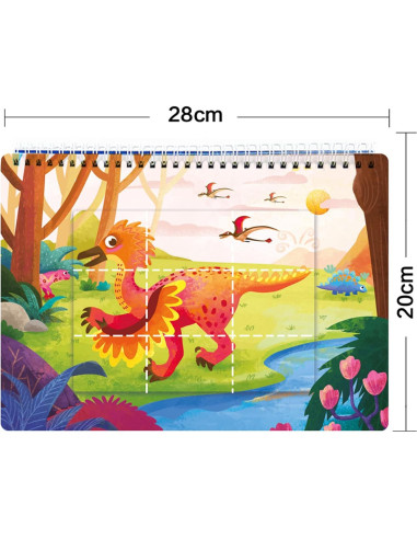 Libro Ocupado Dinosaurios Tiiano - Juguete Educativo 3-5 Años