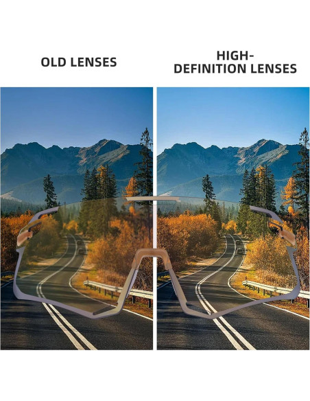 Gafas de Ciclismo ROCKBROS Antiblu UV Doradas Chai