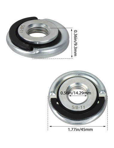 Tuercas FIXTEC para Amoladoras Milwaukee 2783-20 2785-20 2-Pack