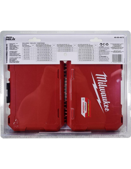 Broca de Titanio Milwaukee Shockwave 48-89-4672 - 1.27 kg