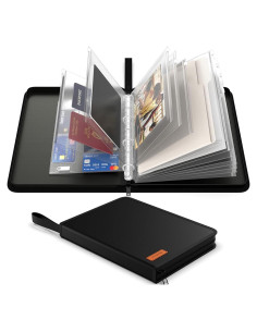 Organizador de Documentos Viesembo A4 Resistente al Fuego Negro