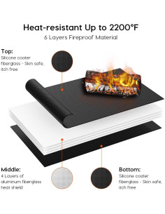 Organizador de Documentos Viesembo A4 Resistente al Fuego Negro 2