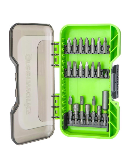 Conjunto de Destornilladores de 20 Piezas Greenworks