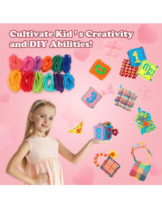 Telar de Tejer Tachiuwa 192PCS Anillos para Posavasos DIY 2