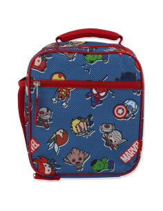 Caja de Almuerzo Suave Marvel Kawaii Multicolor 22.86x20.32cm