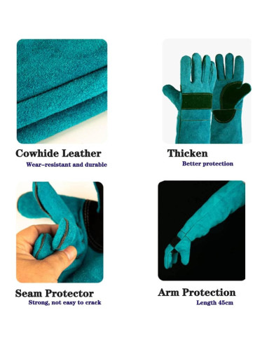 Guantes de Manejo de Animales Uzhika 44.96 cm Resistentes