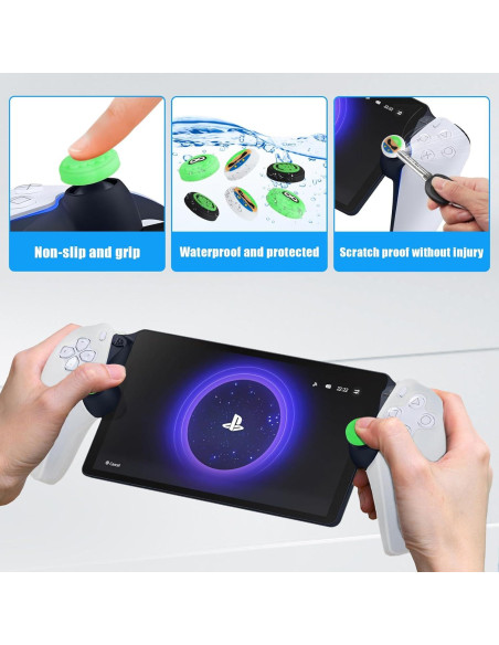 Tapas de agarre para pulgar Qoosea PS5 - 3 pares antideslizantes