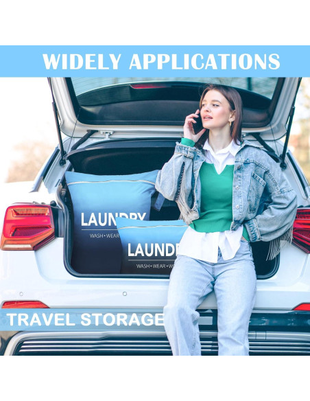 Bolsa de Lavandería Grande Sylfairy 2 Pcs Impermeable 37.8x47.6cm Bolsa de Lavandería Grande Sylfairy 2 Pcs Impermeable 37.8x47.6cm