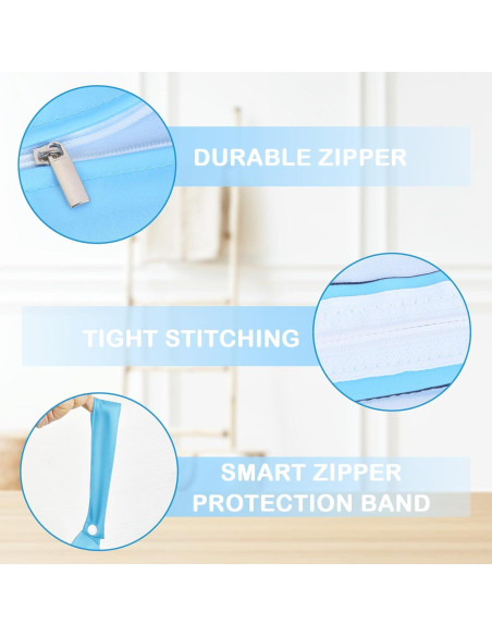 Bolsa de Lavandería Grande Sylfairy 2 Pcs Impermeable 37.8x47.6cm Bolsa de Lavandería Grande Sylfairy 2 Pcs Impermeable 37.8x47.6cm