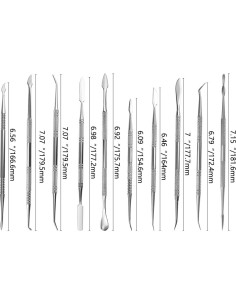 Set de 10 Herramientas de Escultura de Arcilla TOVOT - Acero Inoxidable 2