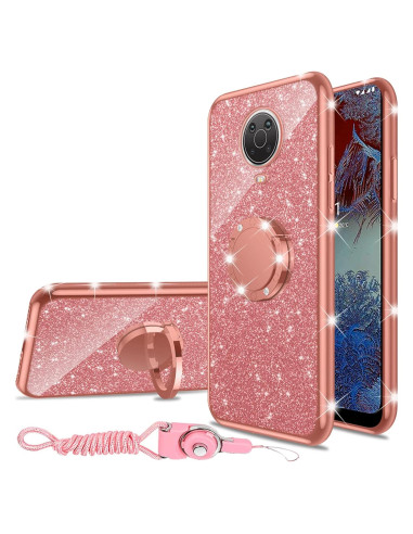 Funda de TPU Brillante nancheng para Nokia G20/G10 - Oro Rosa