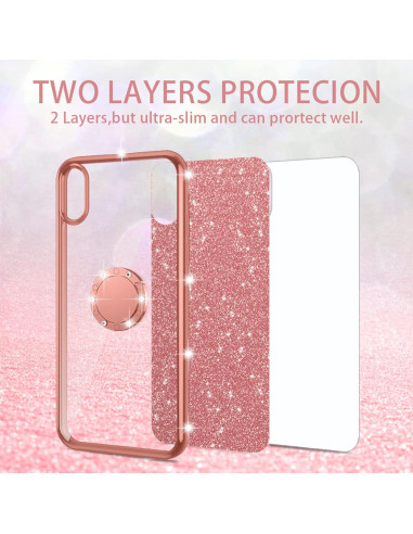 Funda de TPU Brillante nancheng para Nokia G20/G10 - Oro Rosa
