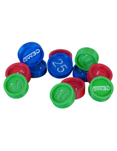 Monedas Ecológicas para Caja Registradora Fisher Price - 12 Piezas