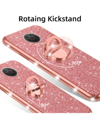 Funda de TPU Brillante nancheng para Nokia G20/G10 - Oro Rosa