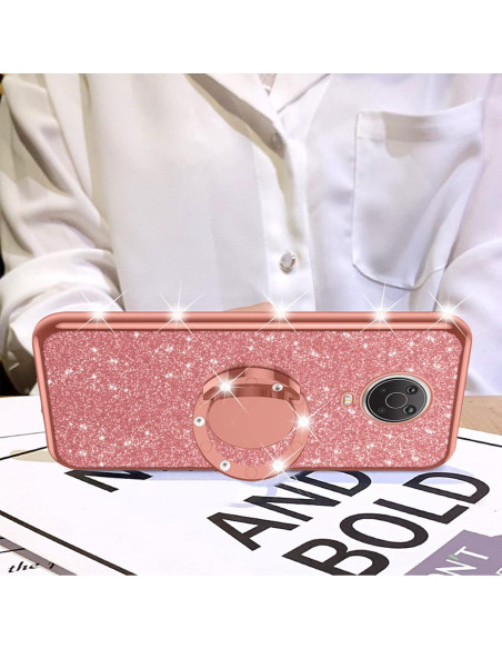 Funda de TPU Brillante nancheng para Nokia G20/G10 - Oro Rosa