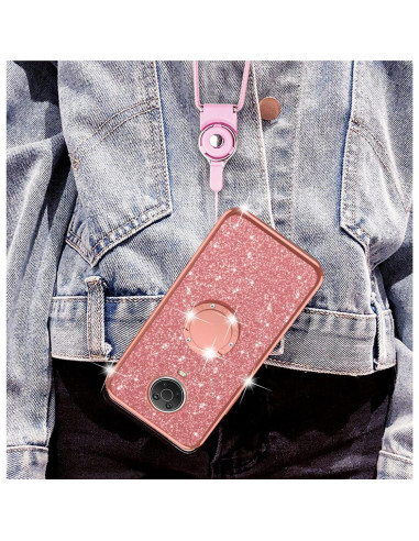 Funda de TPU Brillante nancheng para Nokia G20/G10 - Oro Rosa