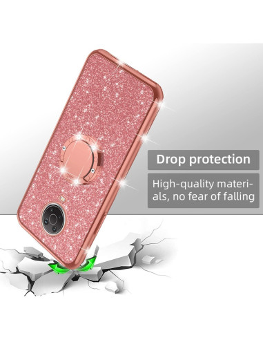 Funda de TPU Brillante nancheng para Nokia G20/G10 - Oro Rosa