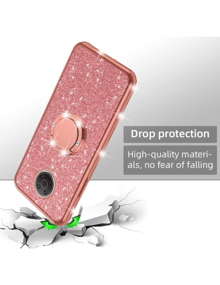 Funda de TPU Brillante nancheng para Nokia G20/G10 - Oro Rosa