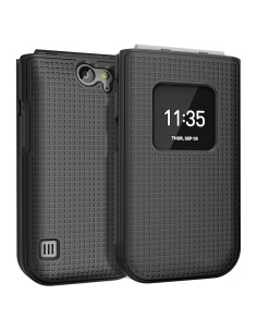 Funda Dura Nakedcellphone para Nokia 2720 V Flip Negro