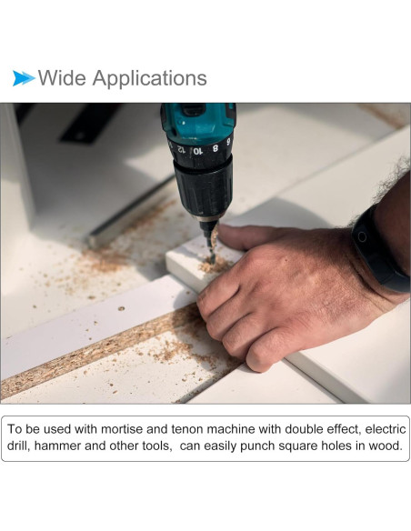 Broca cuadrada 12.7mm CoCud con estuche - Acero carbono alto