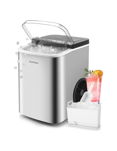 Máquina de Hielo ChefRobot 15,42 kg en 6 min, Autolimpieza