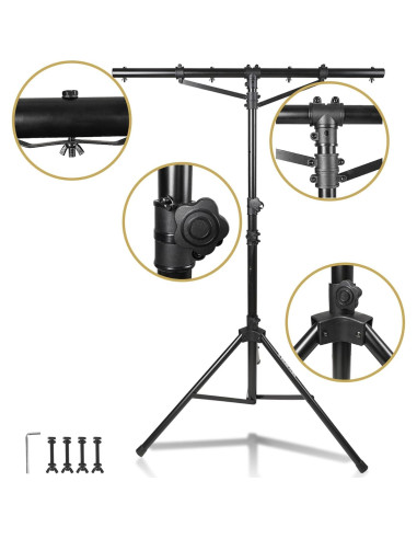 Soporte de Iluminación Sound Town STLS-T09 Ajustable 2,74 m