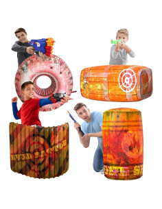 Bunkers Inflables Skywin - 4 Obstáculos para Laser Tag