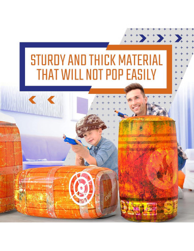 Bunkers Inflables Skywin - 4 Obstáculos para Laser Tag