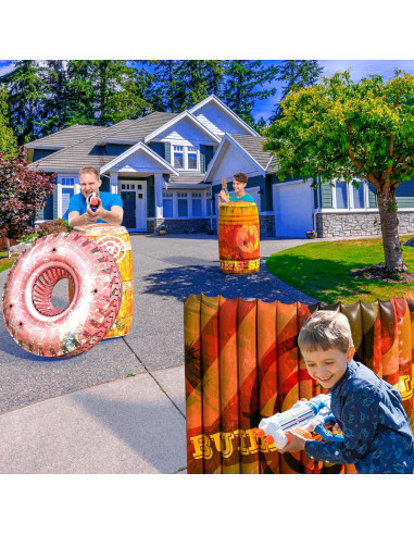 Bunkers Inflables Skywin - 4 Obstáculos para Laser Tag