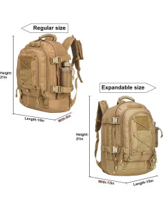 Mochila táctica militar HYKING 39-64L expandible para camping 2