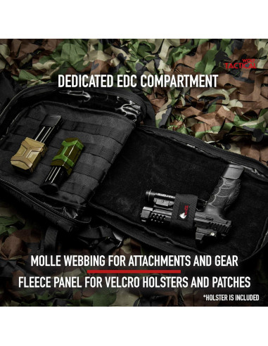 Mochila táctica WOLF TACTICAL 24L EDC compacta y ligera