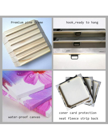 WELMECO Decoración de Baño Niños Arte Pared 30x30 cm 3 Piezas