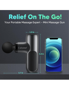 Pistola de Masaje Arboleaf CM40A Portátil 5 Velocidades 2