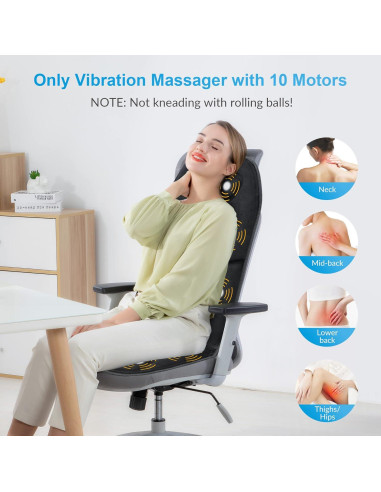 Masajeador de Espalda COMFIER CF-2206 con Calor y Vibración