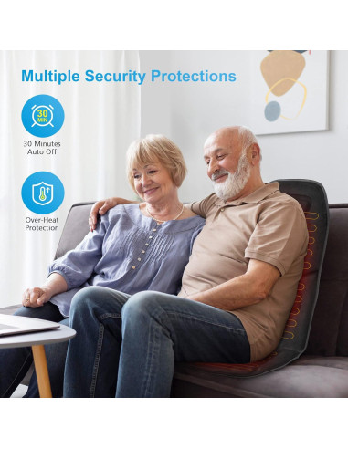 Masajeador de Espalda COMFIER CF-2206 con Calor y Vibración