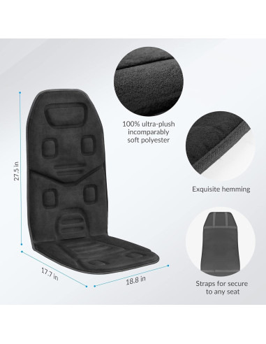 Masajeador de Espalda COMFIER CF-2206 con Calor y Vibración