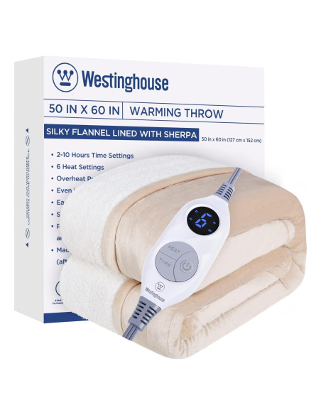 Manta Térmica Westinghouse WH-HSF50, 6 Niveles de Calor