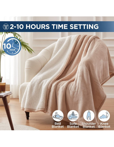 Manta Térmica Westinghouse WH-HSF50, 6 Niveles de Calor