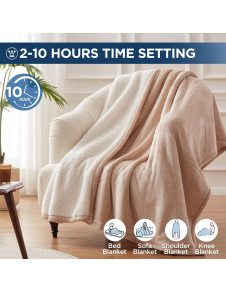 Manta Térmica Westinghouse WH-HSF50, 6 Niveles de Calor