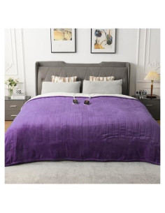 Manta Calentada WOOMER Queen 213x229cm Franela Sherpa