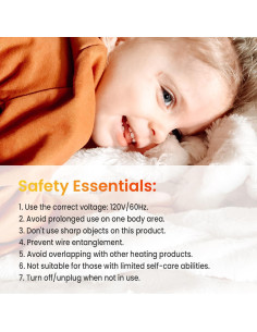 Manta Calentada WOOMER Queen 213x229cm Franela Sherpa 2